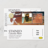 Bevlekt Concreet Briefkaart (Voorkant / Achterkant)