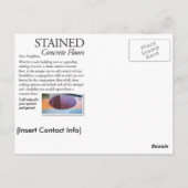 Bevlekt Concreet Briefkaart (Achterkant)