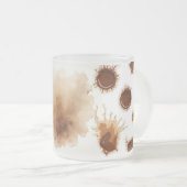 Bevlekt met koffie matglas koffiemok (Voorkant rechts)
