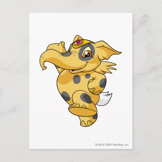 Bevlekte Elephante Briefkaart (Voorkant)