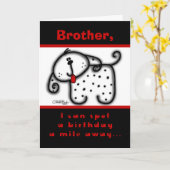 Bevlekte Hond Kaart (Gele Bloem)