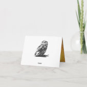 Bevlekte Uil Notecard Kaart (Achterkant)