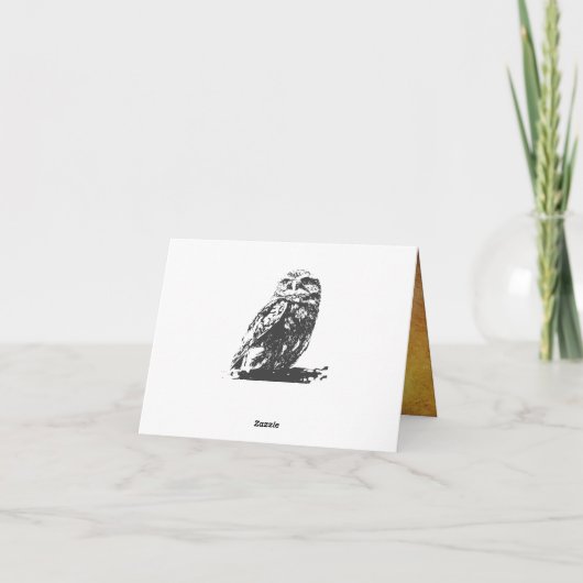 Bevlekte Uil Notecard Kaart (Achterkant)