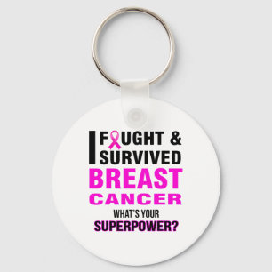 Bevochten en overleefden borstkanker T-Shirten Sleutelhanger