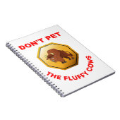 Bevoed de fluffy koeien niet notitieboek (Rechterzijde)