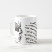 Bevoegdheden Gezinsbekleding van de mok van wapens (Voorkant links)