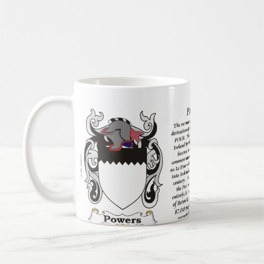 Bevoegdheden Gezinsbekleding van de mok van wapens (Links)