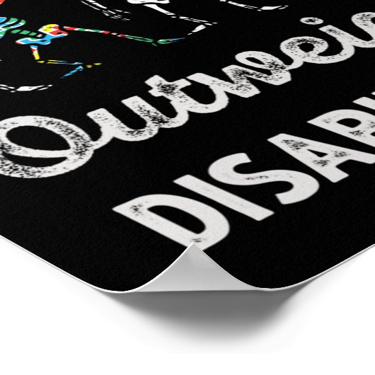 Bevoegdheden wegen op tegen handicaps Autisme Awar Poster (Hoek)