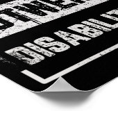 Bevoegdheden wegen op tegen handicaps Autisme Awar Poster (Hoek)