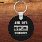 Bevoegdheden wegen op tegen handicaps Autisme Awar Sleutelhanger (Voorkant)