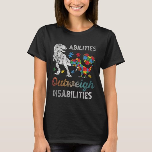 Bevoegdheden wegen op tegen handicaps Autisme Awar T-shirt (Voorkant)