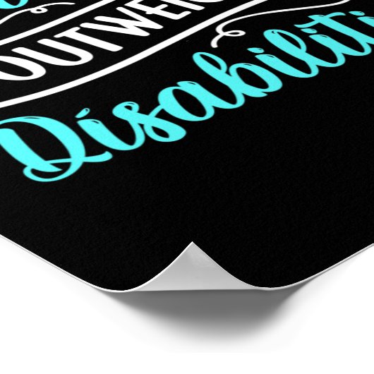 Bevoegdheden wegen op tegen handicaps Onderwijs Au Poster (Hoek)