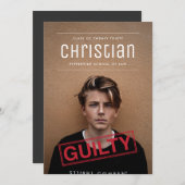 Bevoegdheid bij de uitnodiging tot het Afstuderen  (Voorkant / Achterkant)