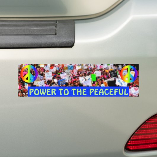 BEVOEGDHEID VOOR DE VREDE BUMPERSTICKER (Op auto)