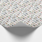 Bevolking van NYC New York City Boroughs Cadeaupapier (Hoek)