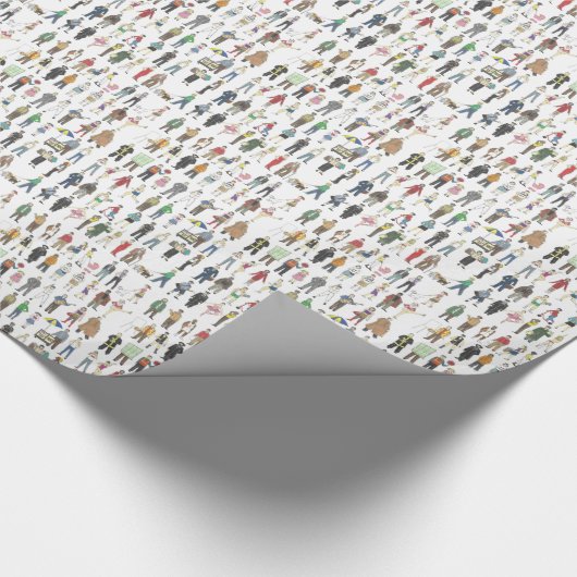 Bevolking van NYC New York City Boroughs Cadeaupapier (Hoek)