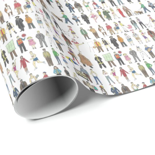 Bevolking van NYC New York City Boroughs Cadeaupapier (Rol Hoek)