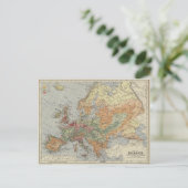 Bevolkingsdichtheid | Europese kaart (Staand voorkant)