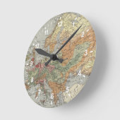 Bevolkingsdichtheid | Europese kaart Ronde Klok (Hoek)