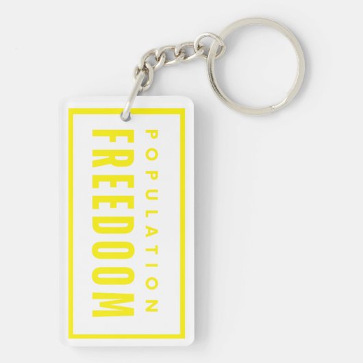 Bevolkingsvrijheid Sleutelhanger (achterkant)