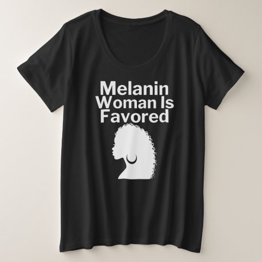 Bevoordeeld Grote Maat T-shirt (Design voorkant)