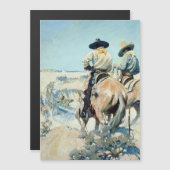 Bevoorradingswagen Western Art door NC Wyeth Magnetische Uitnodiging (Voorkant / Achterkant)
