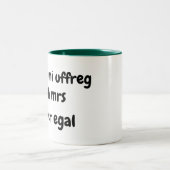 Bevor i mi uffreg...... tweekleurige koffiemok (Center)