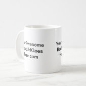 Bevorder Uw boek Klassieke Thee of Koffie Mok (Voorkant links)