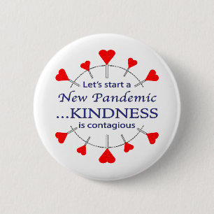 Bevorder Vriendelijkheid Knop Ronde Button 5,7 Cm