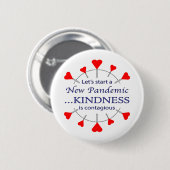 Bevorder Vriendelijkheid Knop Ronde Button 5,7 Cm (Voorkant /achterkant)