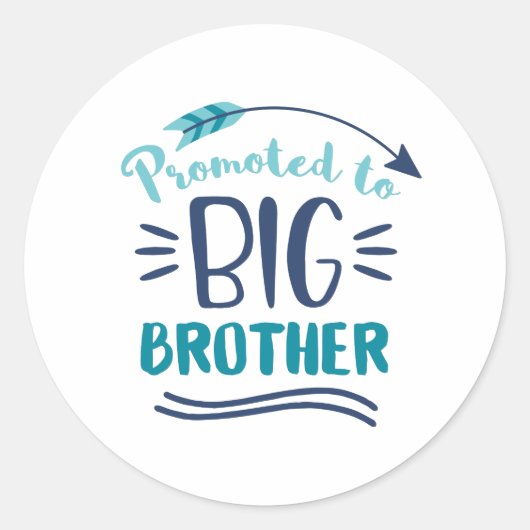 Bevorderd aan Big Brother Ronde Sticker (Voorkant)