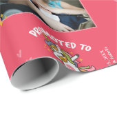 Bevorderd aan Big Sister Unicorn 5 Foto + Tekstroz Cadeaupapier (Rol Hoek)