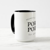 BEVORDERD AAN DE Pop VAN DE Pop Nieuwe Grandparent Mok (Voorkant links)