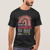 Bevorderd aan de Rainbow Moederdag van de Grootma  T-shirt (Voorkant)
