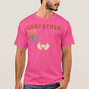 Bevorderd aan Godfather Est 2022 Gift for New Godf T-shirt