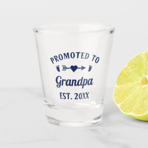 Bevorderd aan grootvader Abuelo Gramps Papa Shot Glas