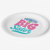 Bevorderd aan grote zuster, nieuw babyzusje onthul papieren bordje (Gekanteld)