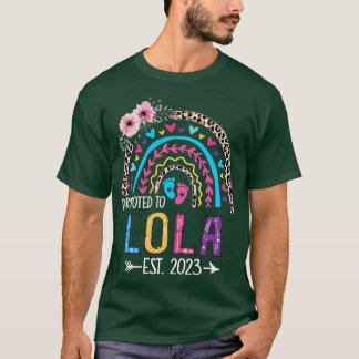 Bevorderd aan Lola Est 2023 Leopard Rainbow Mother T-shirt