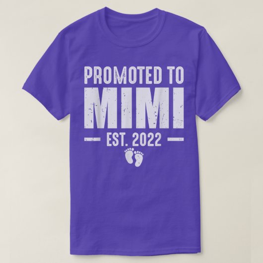 Bevorderd aan Mimi EST 2022 New Nana Zwangerschap  T-shirt (Design voorkant)