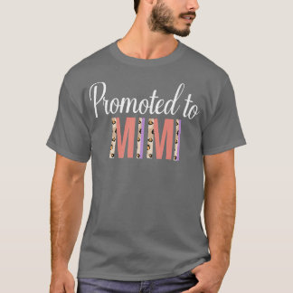 Bevorderd aan Mimi Zwangerschap Announcement Leopa T-shirt