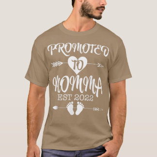 Bevorderd aan Momma EST 2022 Zwangerschap T-shirt