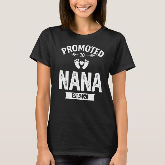 Bevorderd aan Nana Funny Grandma Lover G T-shirt (Voorkant)