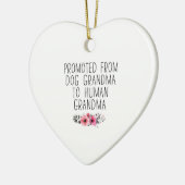 Bevorderd aan oma van Dog Grandma Funny Keramisch Ornament (Links)