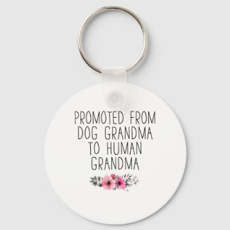 Bevorderd aan oma van Dog Grandma Funny Sleutelhanger