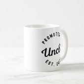 Bevorderd aan oom Est. 2022 Nieuwe oom Koffiemok (Voorkant rechts)