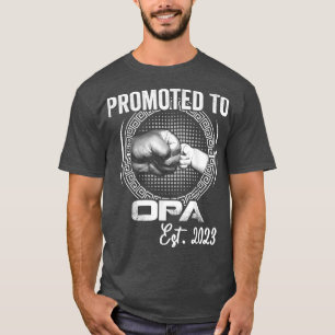 Bevorderd aan Opa Est 2023 Funny Pregnancy Announc T-shirt