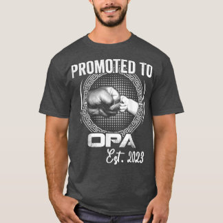 Bevorderd aan Opa Est 2023 Funny Pregnancy Announc T-shirt