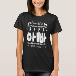 Bevorderd aan papa 2023 in Korean Hangul Hangeul K T-shirt