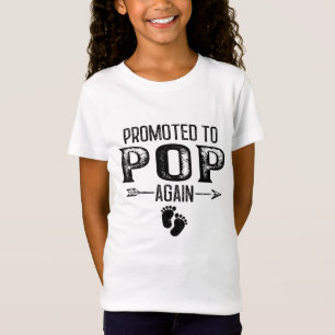Bevorderd om opnieuw Vaderdag voor papa te Poppen T-shirt