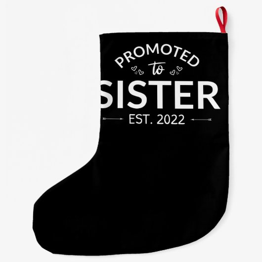 Bevorderd om te zuster Est. 2022 II Grote Kerstsok (Achterkant)